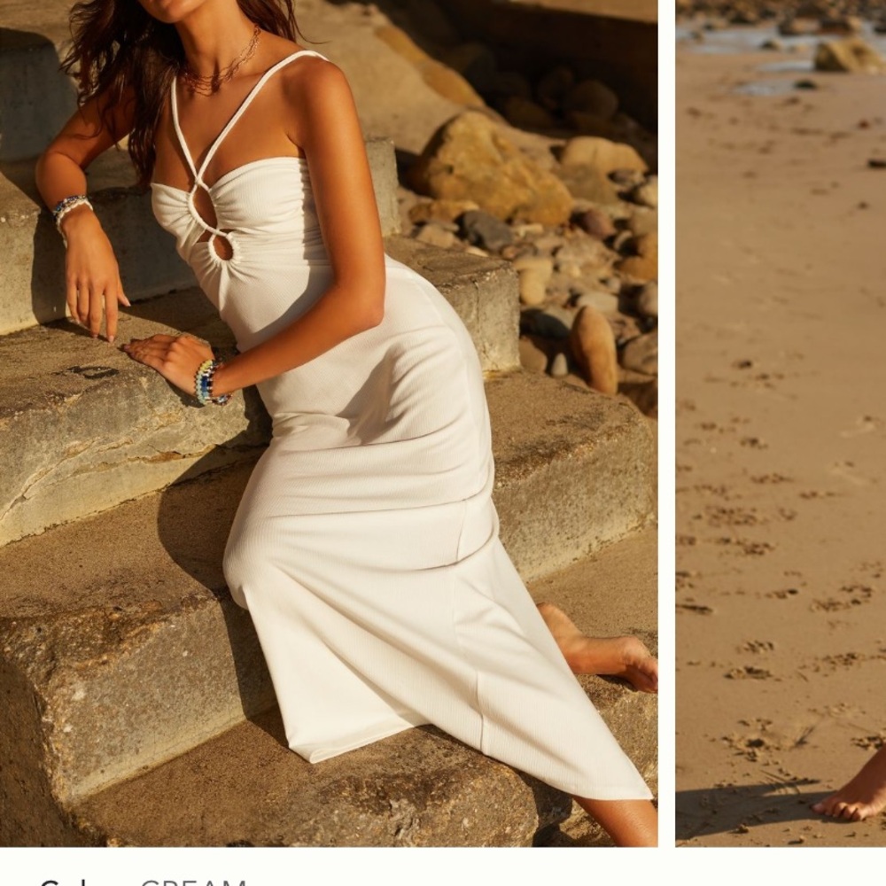 Lspace dress NWT white cutout